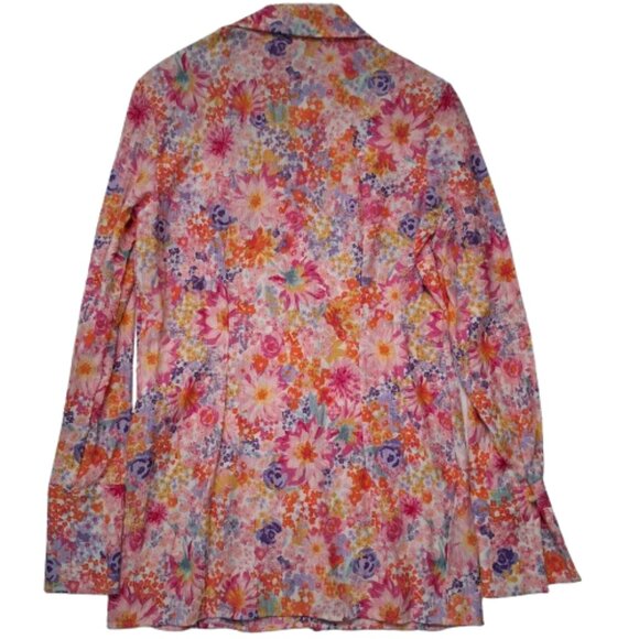 H&M Bright Floral Button Down Shirt NWT - Picture 3 of 11